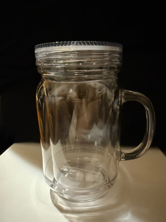 20oz Acrylic Snowglobe Mug w/ Handle
