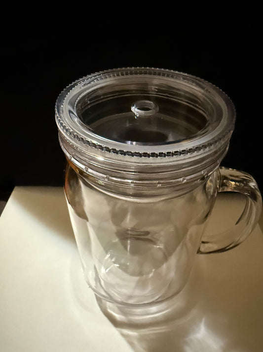 20oz Acrylic Snowglobe Mug w/ Handle