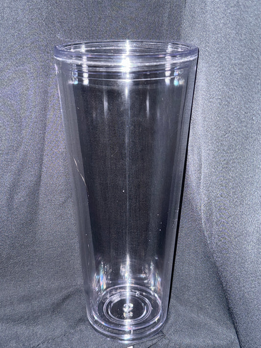 24oz Snowglobe Acrylic Cup