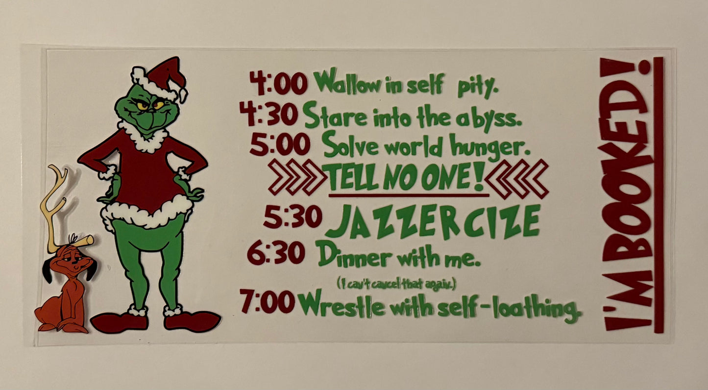 Green Guy I’m Booked