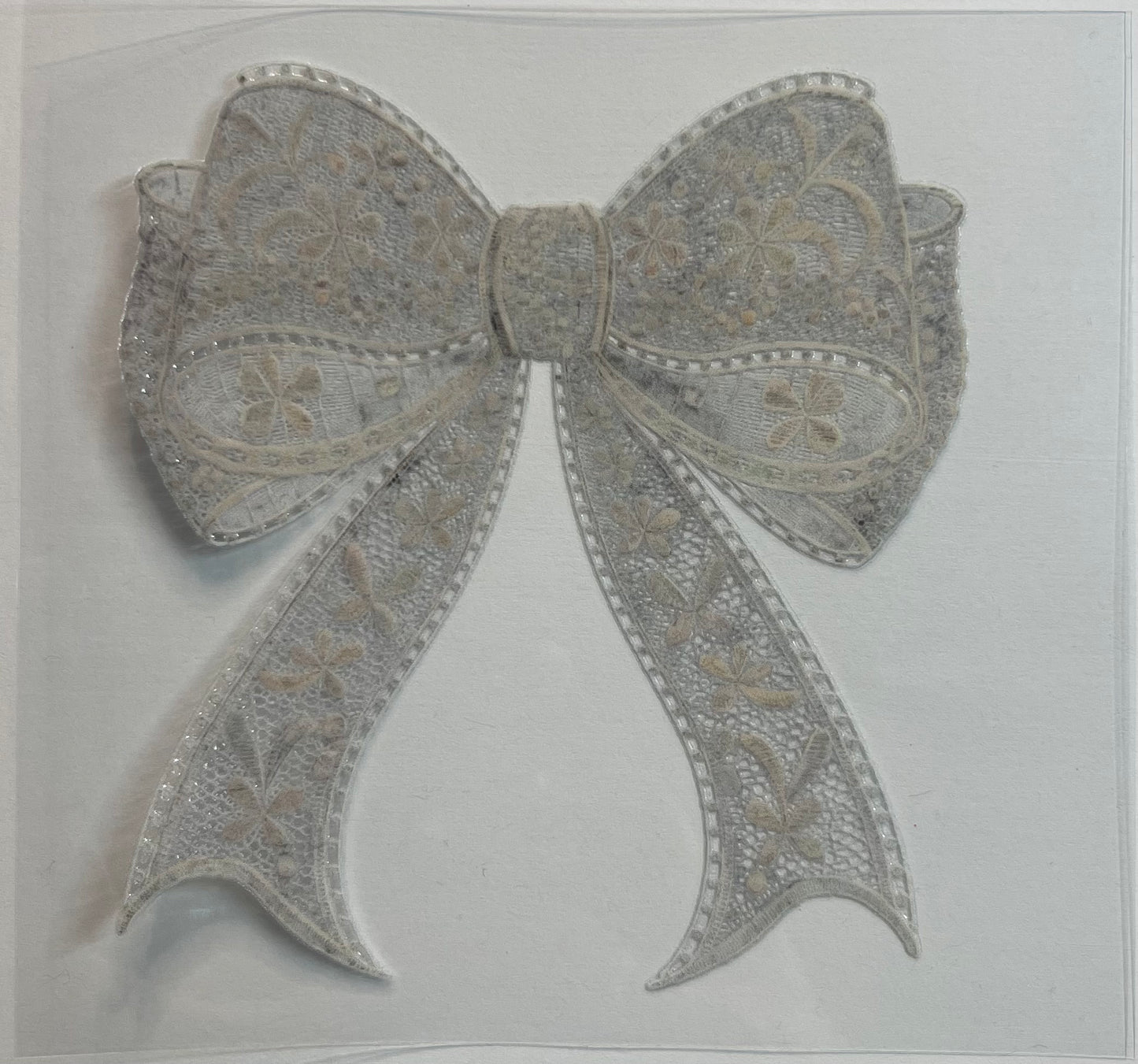 White Lace Bow